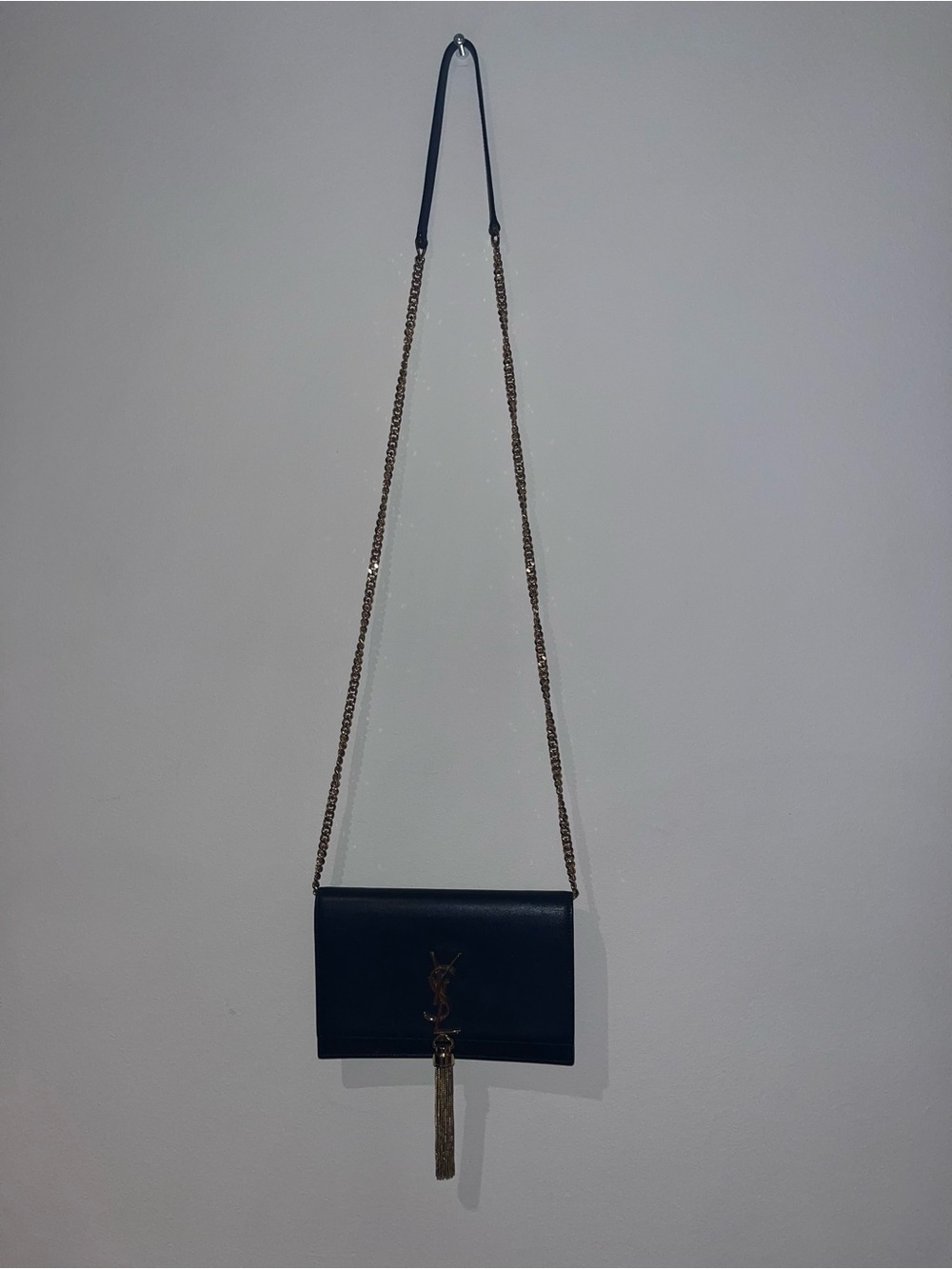 Yves Saint Laurent Kate Small Tassel in Black Leather